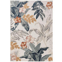 VNÚTORNÝ a vonkajší koberec Flora Viacfarebné 80x150 cm - krémová, plast (80/150cm) - benuta