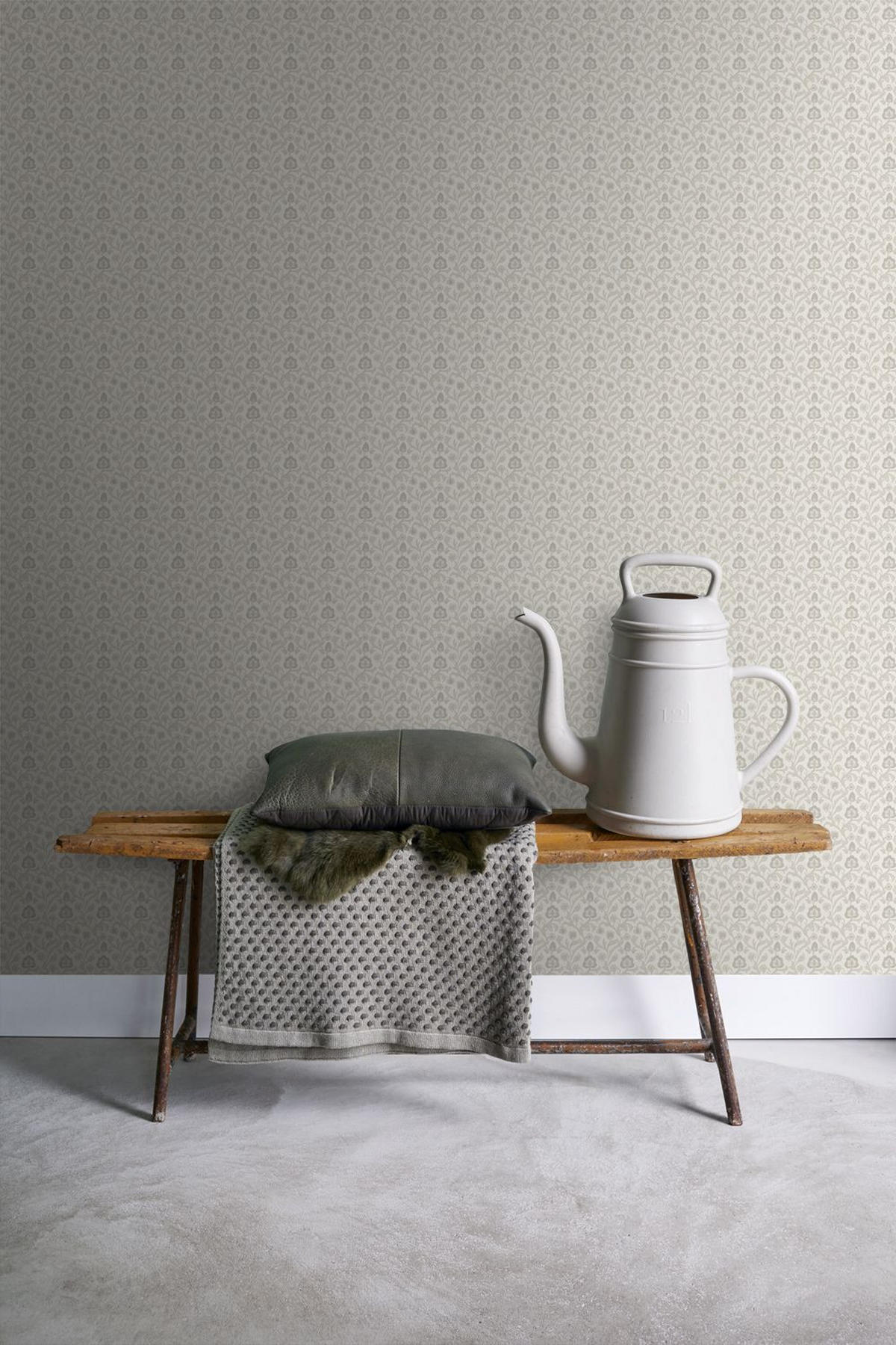 TAPETE Blumenmuster 53 cm x 10 m - Beige, Papier (53/1000cm) - Sanders & Sanders