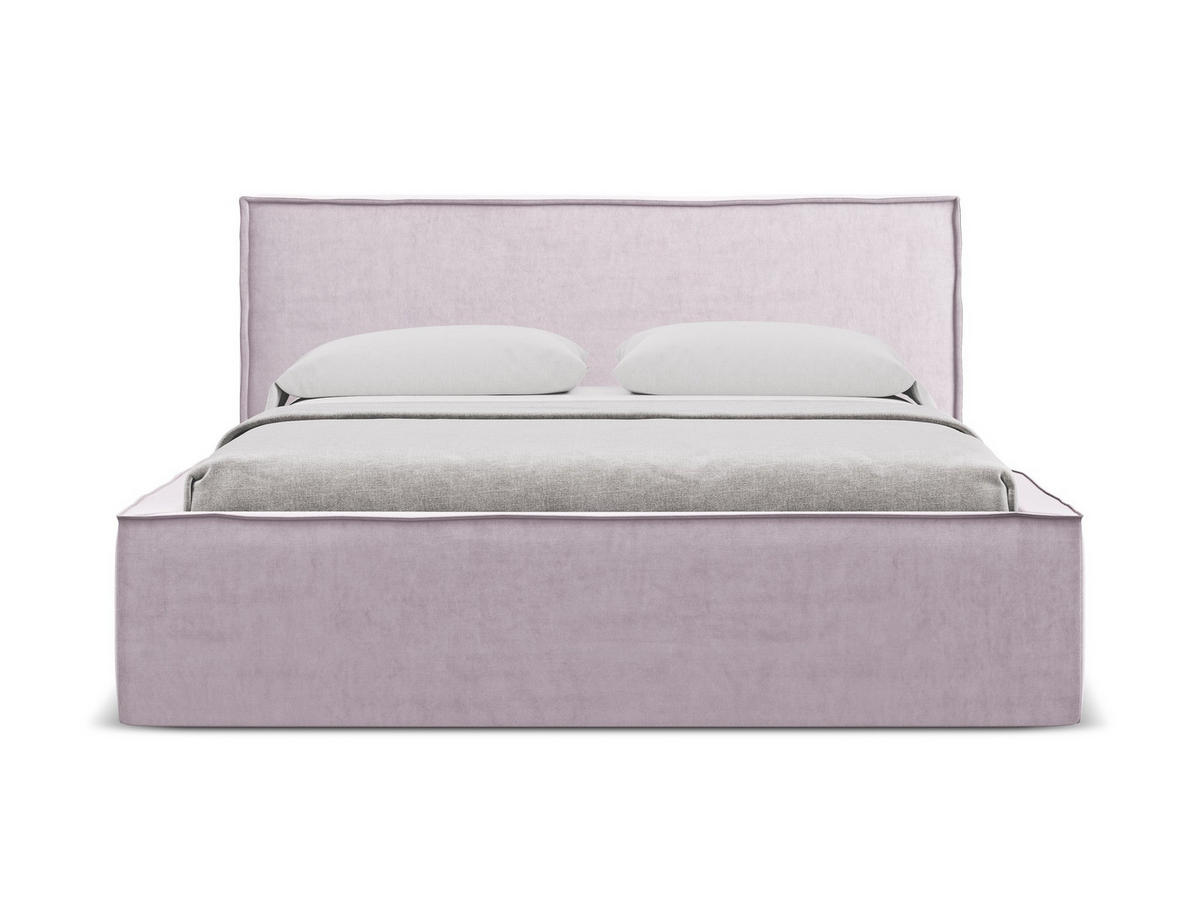POLSTERBETT mit Bettkasten und Lattenrost 180x228 Violett - Lila/Flieder, Kunststoff/Textil (160/200cm) - Makamii