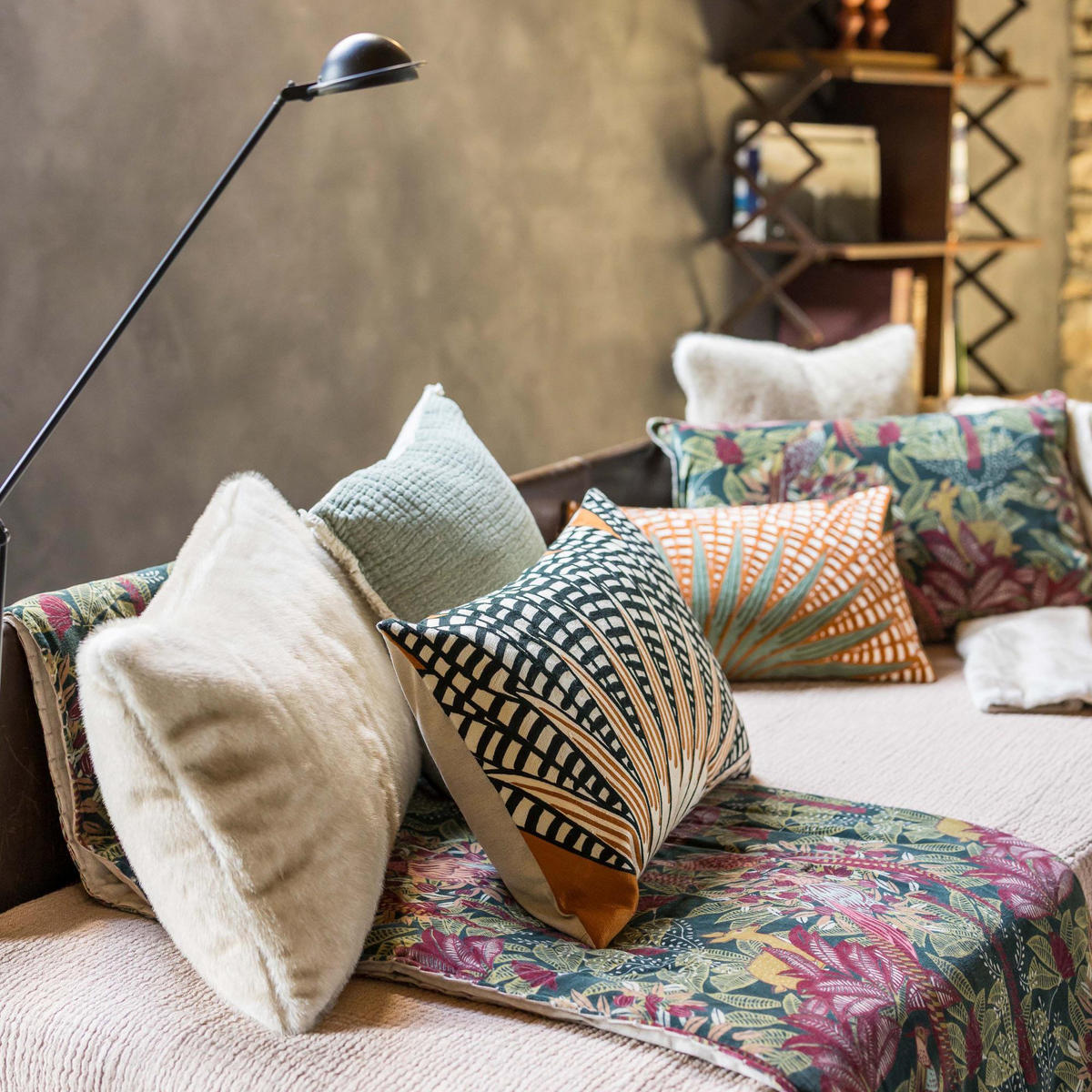 KISSEN Liwen natur 40 x 65 cm - Naturfarben, Textil (40/65cm) - Vivaraise