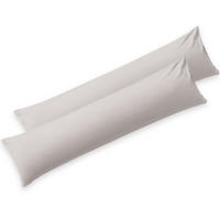 KISSENBEZUG Agneta 40/40 cm, 2er-Set, 100% Baumwolle, Hellgrau - Hellgrau, Textil (145/40cm) - Blumtal
