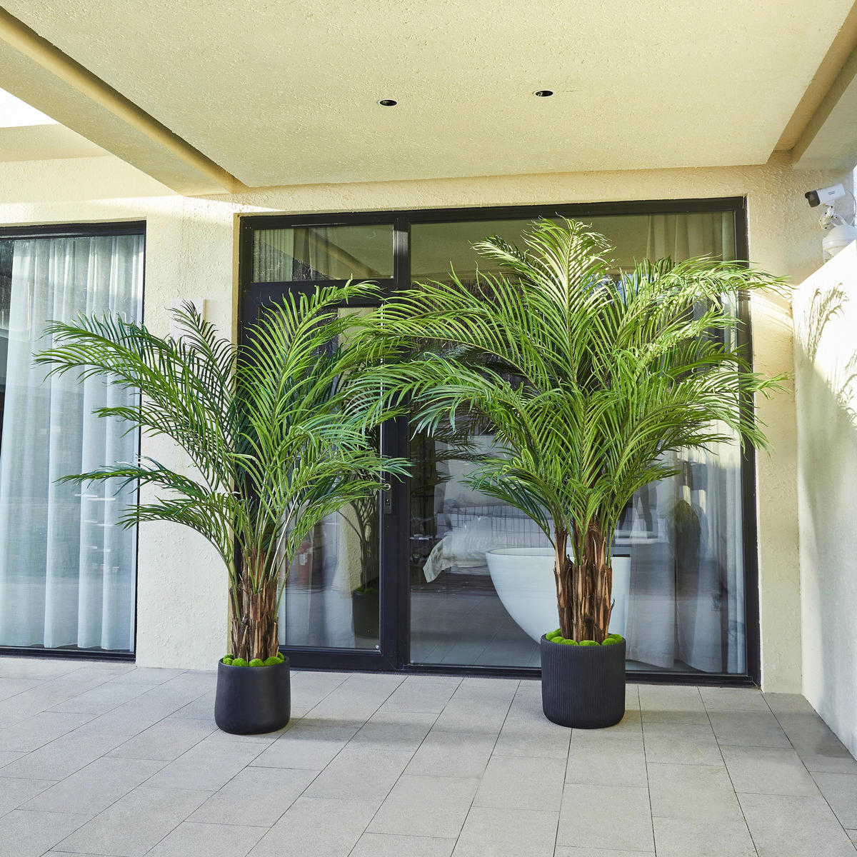 KUNSTBAUM Künstliche Palme – Caliora 240 cm - Grün, Kunststoff (240cm) - aplanta