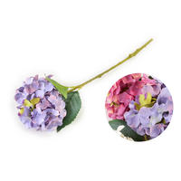 KUNSTBLUME Hortensien Viridis Purple 62/16/62 cm Kunstoff - Lila, Kunststoff (62cm) - Mondex