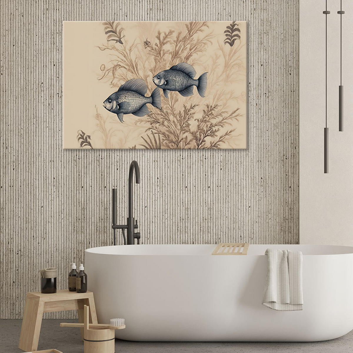 KUNSTDRUCK Beige 100/70 cm - Beige, Textil (100/70cm) - KUNSTLOFT