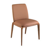 STUHL Braun Walnuss 52/60/83 cm - Walnussfarben/Braun, Leder (52/83/60cm) - ANGEL CERDA