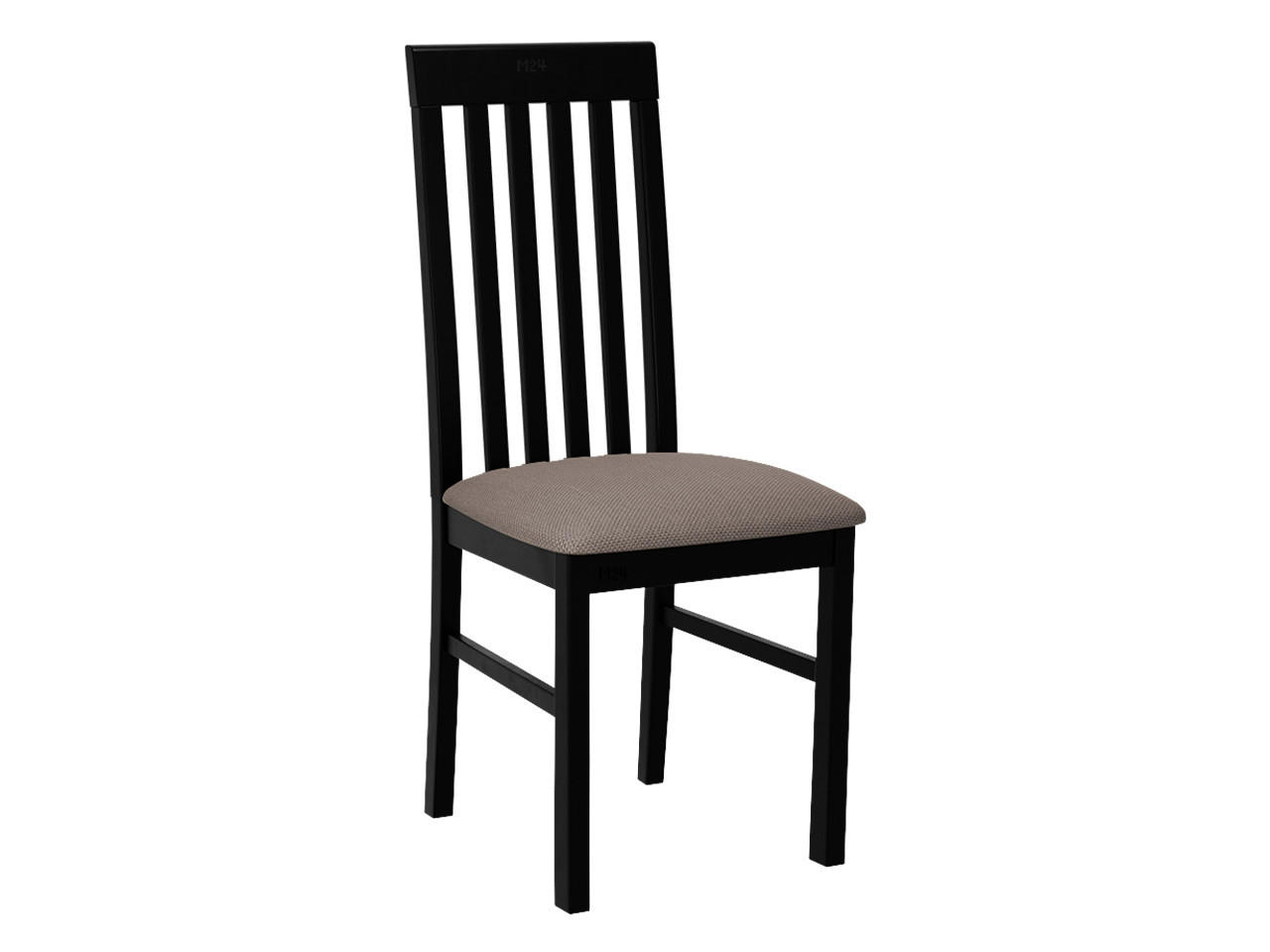 STUHL Nilo I, Holzfarbe: Schwarz - Schwarz/Bronzefarben, Holz (43/96/48cm) - MIRJAN24