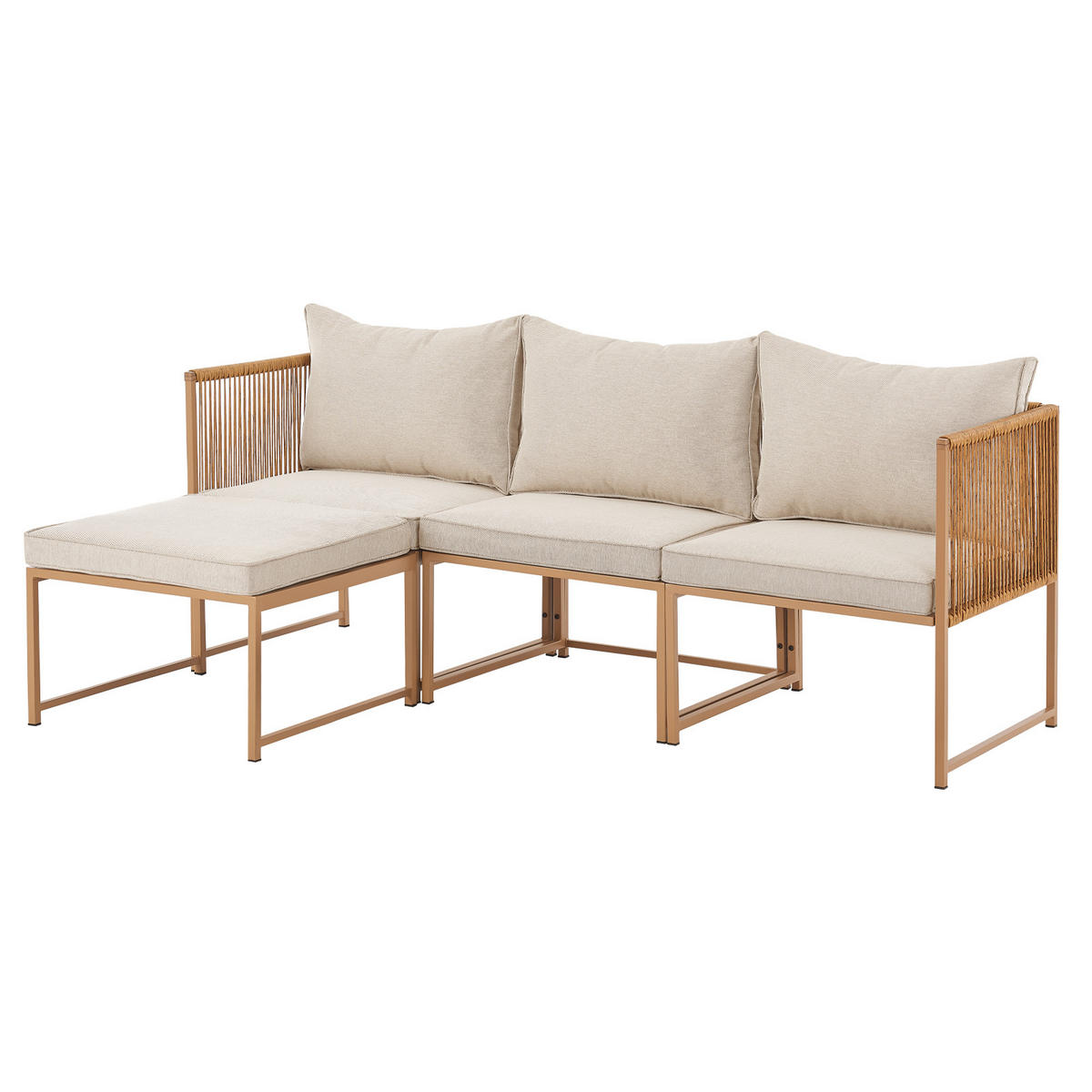 GARTENLOUGE Detroit Beige - Beige, Metall - SVITA