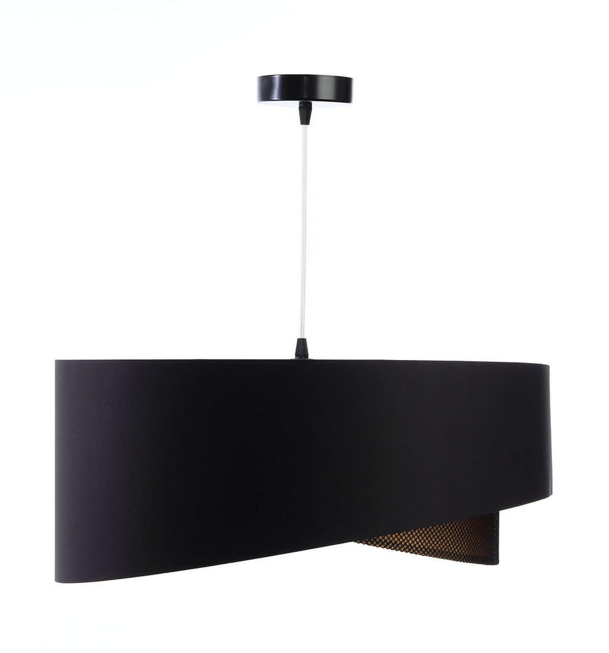 HÄNGELEUCHTE Gold 50/23 cm - Goldfarben/Schwarz, Kunststoff (50/1.3/23cm) - ONZENO