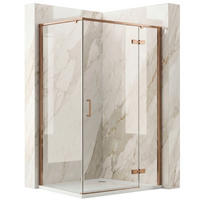 DUSCHKABINE Rea Bruno 120x90 Brush Copper - Kupferfarben, Glas (88.5/118.5/195cm) - REA
