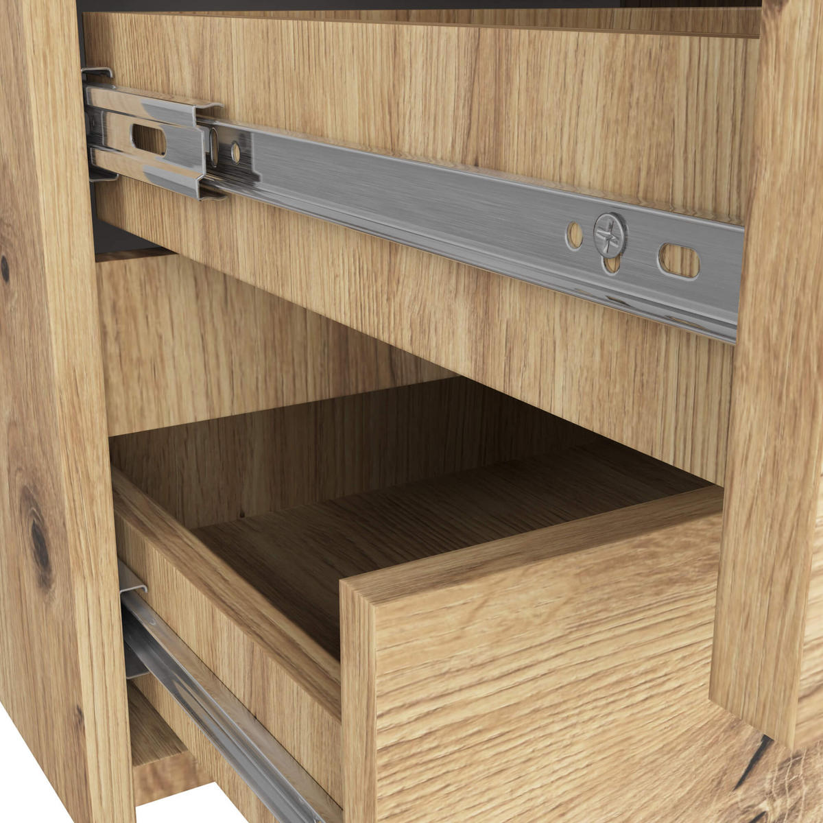 KOMMODE Artisan-Eichenfarbe 35x100x57 cm - Eiche Artisan, Holzwerkstoff (100/57/35cm) - Akord