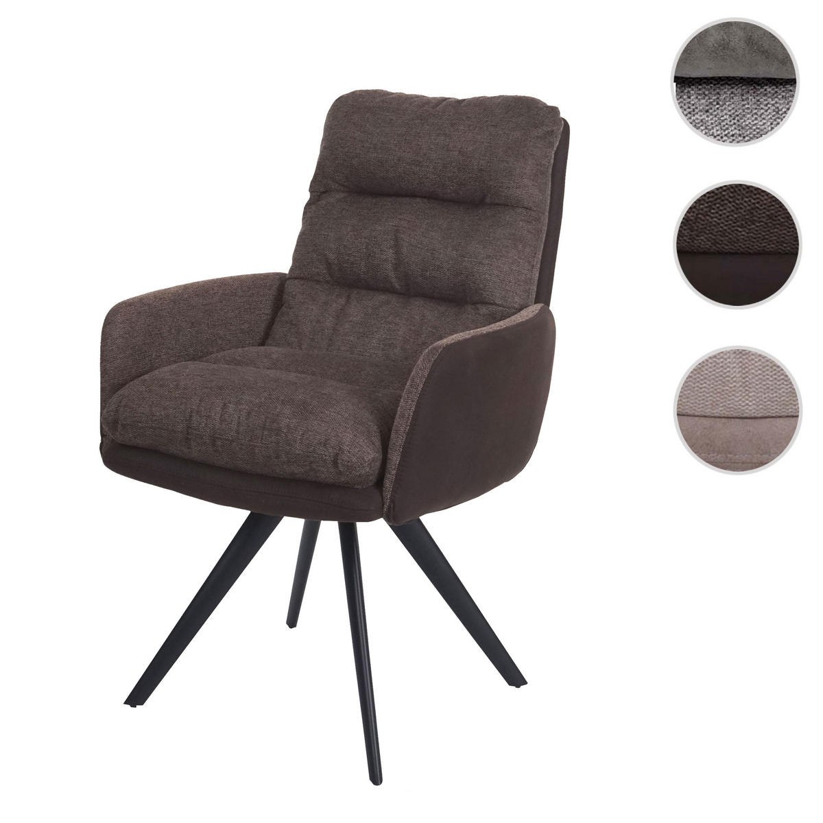 ESSZIMMERSTUHL Braun - Braun, Textil (59/93/68cm) - MCW