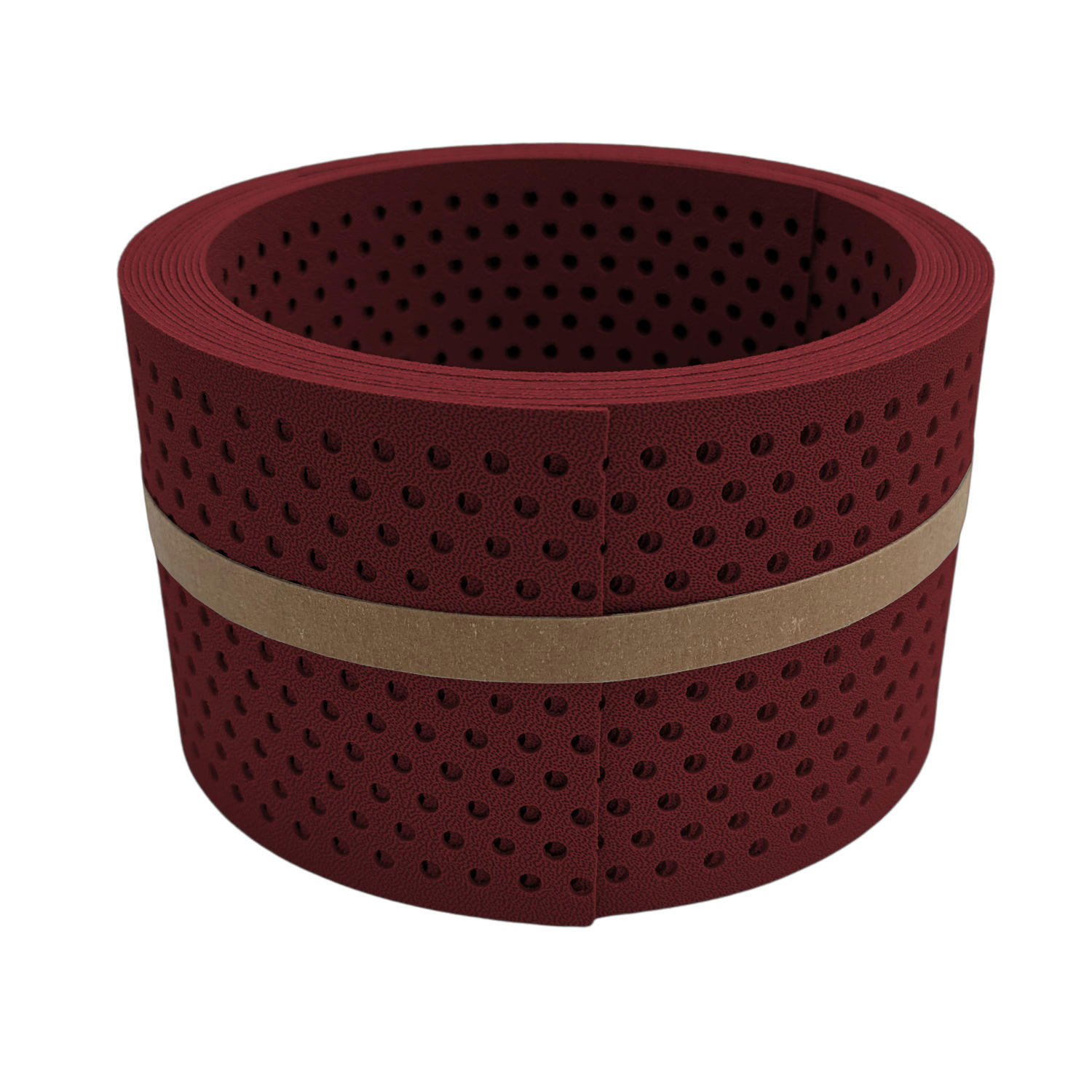 SICHTSCHUTZSTREIFEN Premium Halbe Set gelocht Einzelstreifen Bordeauxrot 2,55m - Bordeaux, Kunststoff (255/9.5cm) - ZAUN|ZU