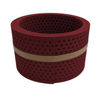 SICHTSCHUTZSTREIFEN Premium Halbe Set gelocht Einzelstreifen Bordeauxrot 2,55m - Bordeaux, Kunststoff (255/9.5cm) - ZAUN|ZU