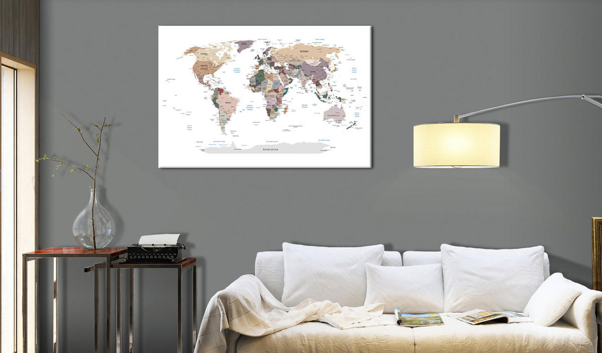 PINNWANDBILDER Beige 60/40 cm - Beige/Braun, Naturmaterialien/Textil (60/40cm) - KUNSTLOFT