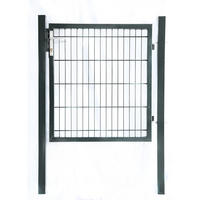 DOPPELSTABMATTEN GARTENTOR PORTARIUS - Größe: 140 cm, Farbe: Anthrazit - Anthrazit, Metall (190/6cm) - Home Deluxe