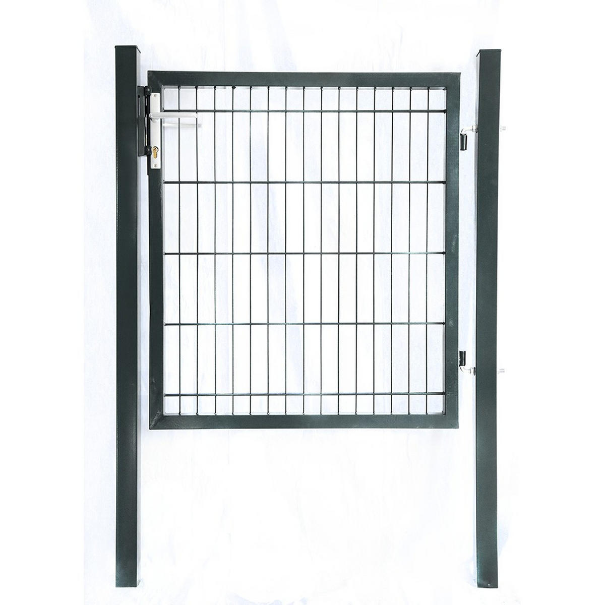 DOPPELSTABMATTEN GARTENTOR PORTARIUS - Größe: 140 cm, Farbe: Anthrazit - Anthrazit, Metall (190/6cm) - Home Deluxe