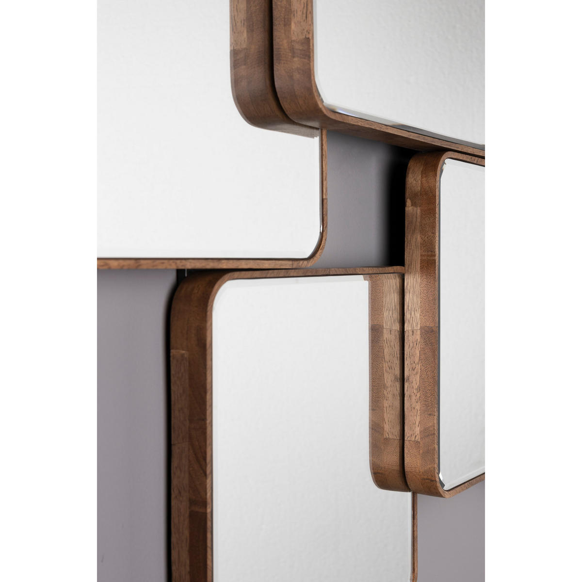 WANDSPIEGEL Cordelia - Braun, Holz (120/70/3cm) - Dutchbone