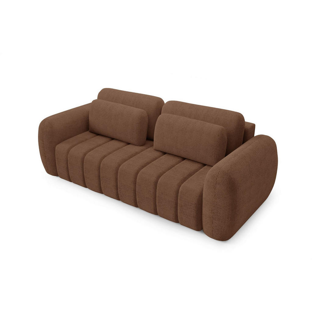 Thumbnail - Fun Möbel Schlafsofa, Rotbraun, Textil, 266x95x110 cm, Wohnzimmer, Sofas & Couches, Schlafsofas