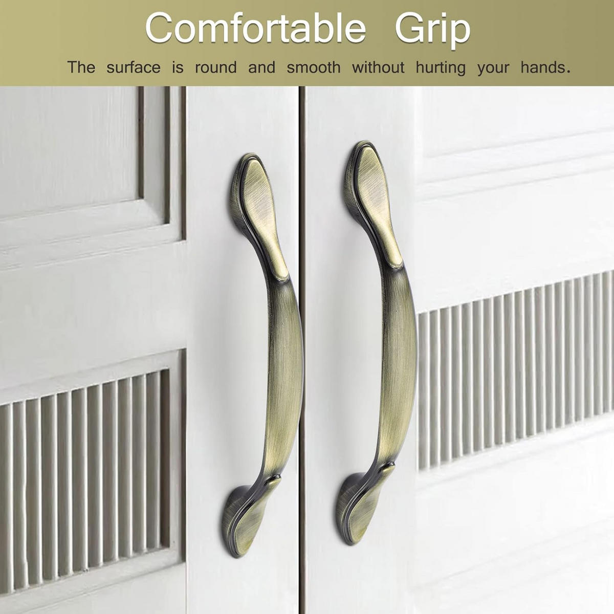 MÖBELGRIFF Grün Bronze 10er-Set 96 mm - Orange, Metall (0.13/2/0.98cm)