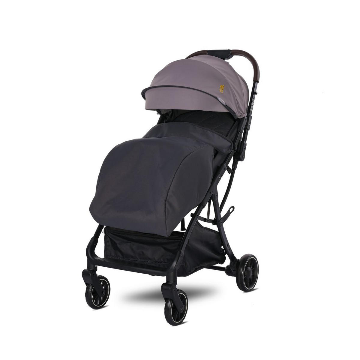 BUGGY Minori faltbar grau PU-Räder Getränkehalter Fußabdeckung - Grau, Metall (75/50/102cm) - Lorelli
