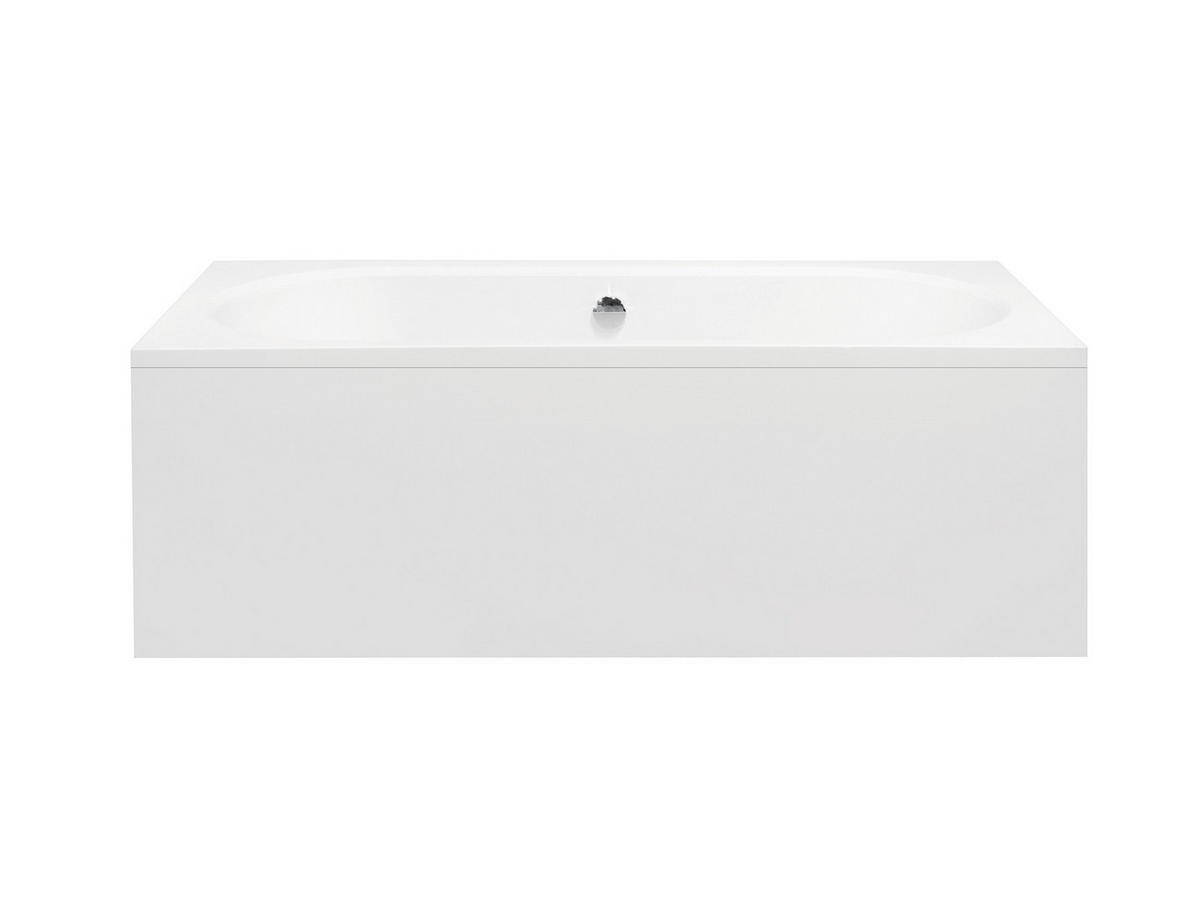 BADEWANNE Rechteck VITAE 150/75 mit Schürze Ablauf Füße - Weiß, Kunststoff (75/55.5/150cm) - bad land