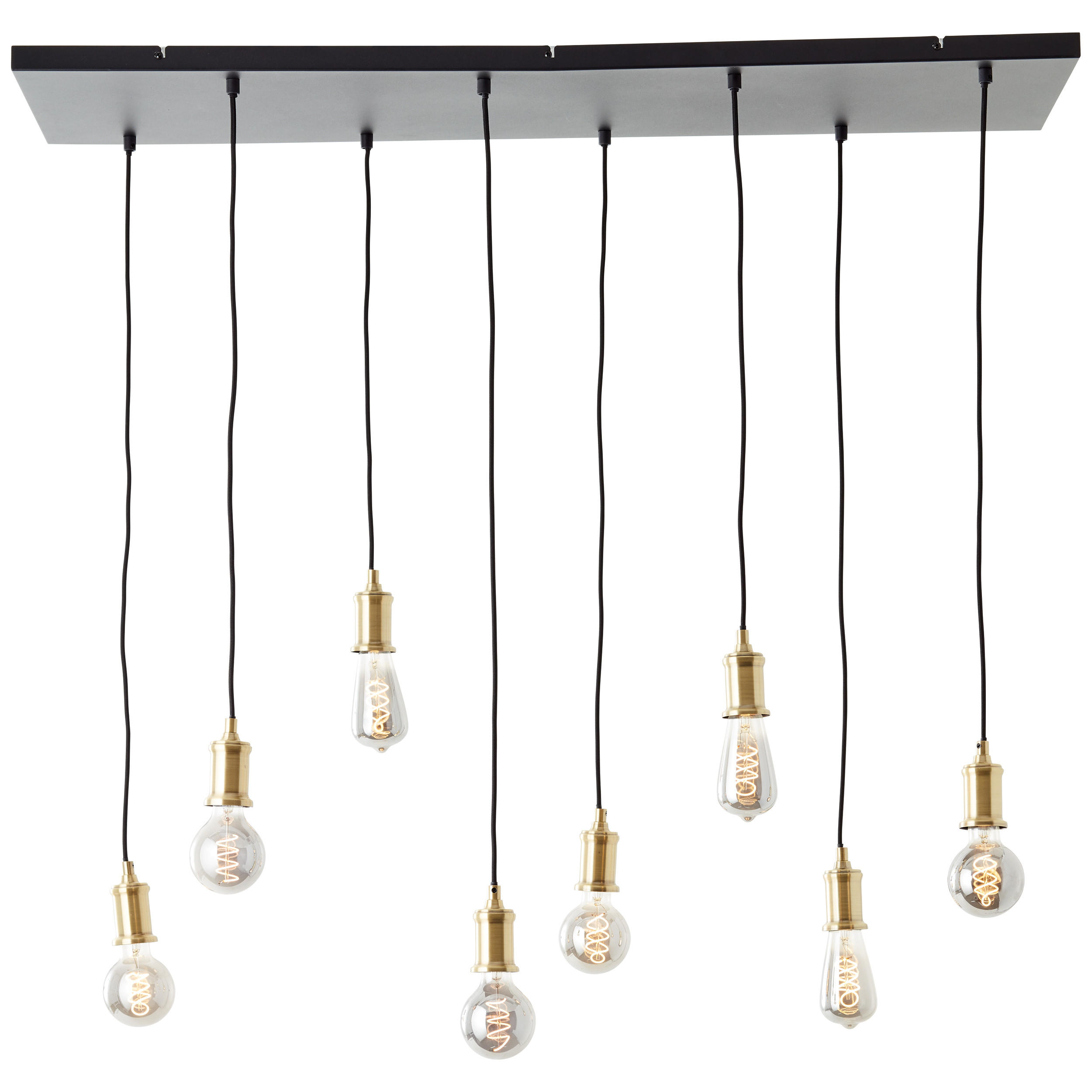 Brilliant Pendelleuchte Schwarz 34.8x133x110 cm