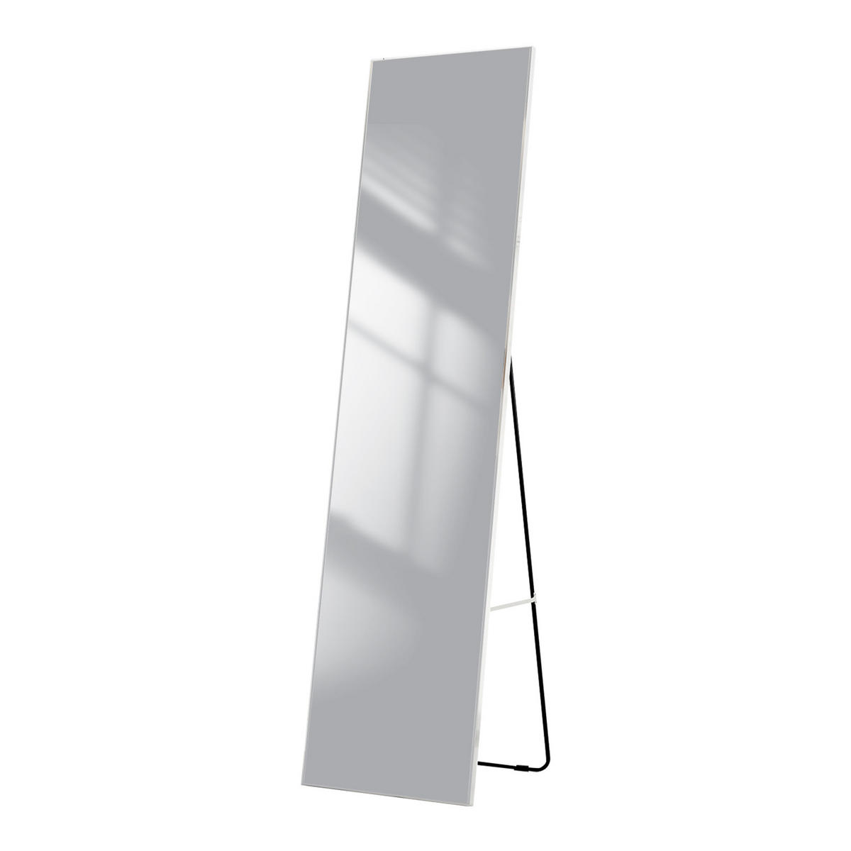 STANDSPIEGEL Wandmontage oder Freistehend Chromer Metallrahmen 160/40/2 cm - Silberfarben, Glas/Metall (40/160/160cm) - EMKE