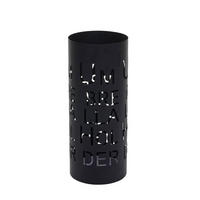 SCHIRMSTÄNDER SCHRIFT SCHWARZ Schwarz - Schwarz, Metall (22/55/22cm) - MCW
