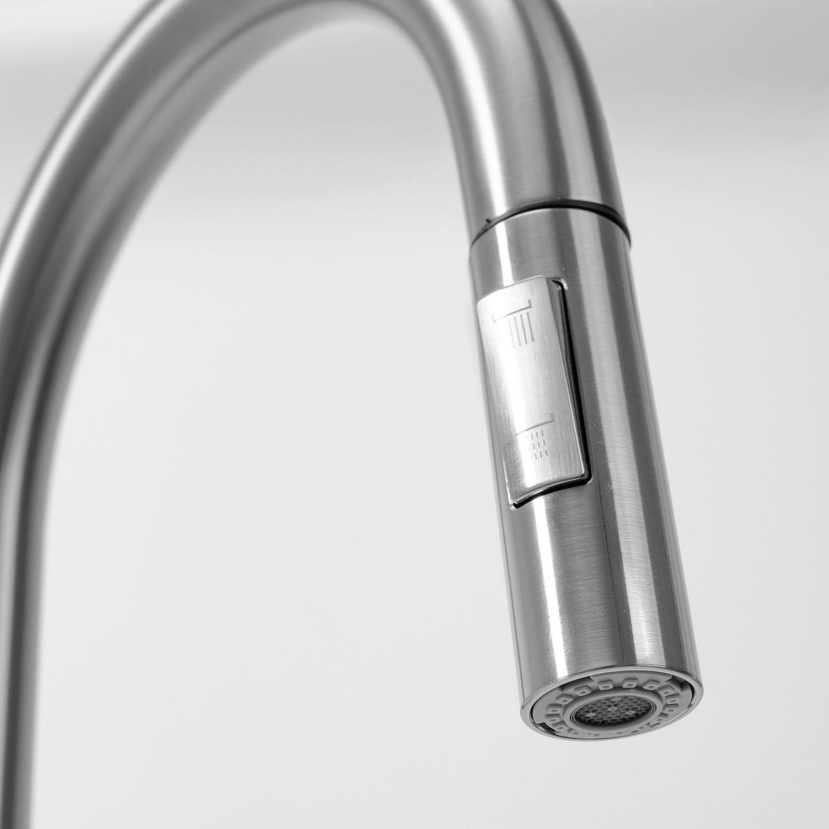 LUFTAUSLASS Mit Perlator Für Küchenarmatur Rea Fresh Brush Steel - Nickelfarben, Kunststoff (3/8.6/8.6cm) - REA