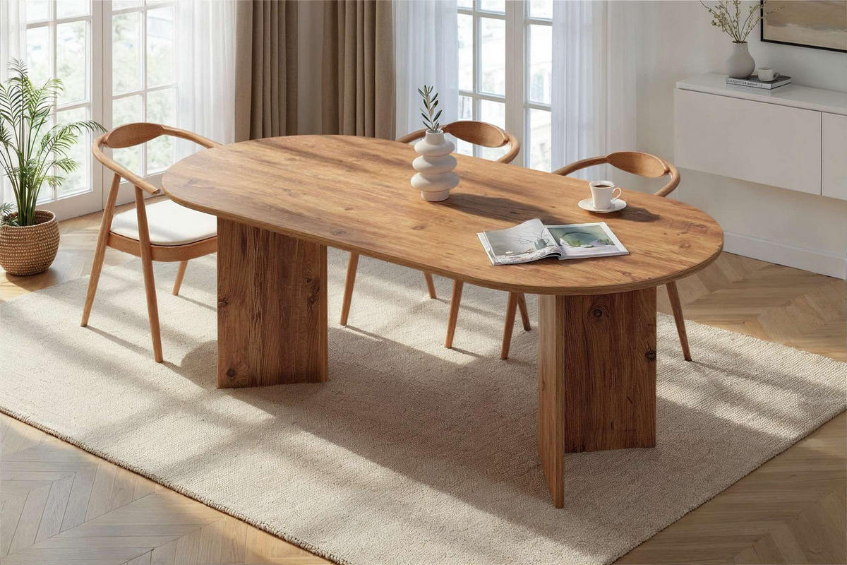 ESSTISCH sabella Braun - Braun, Holz (200/90/75cm) - Habitat Garten