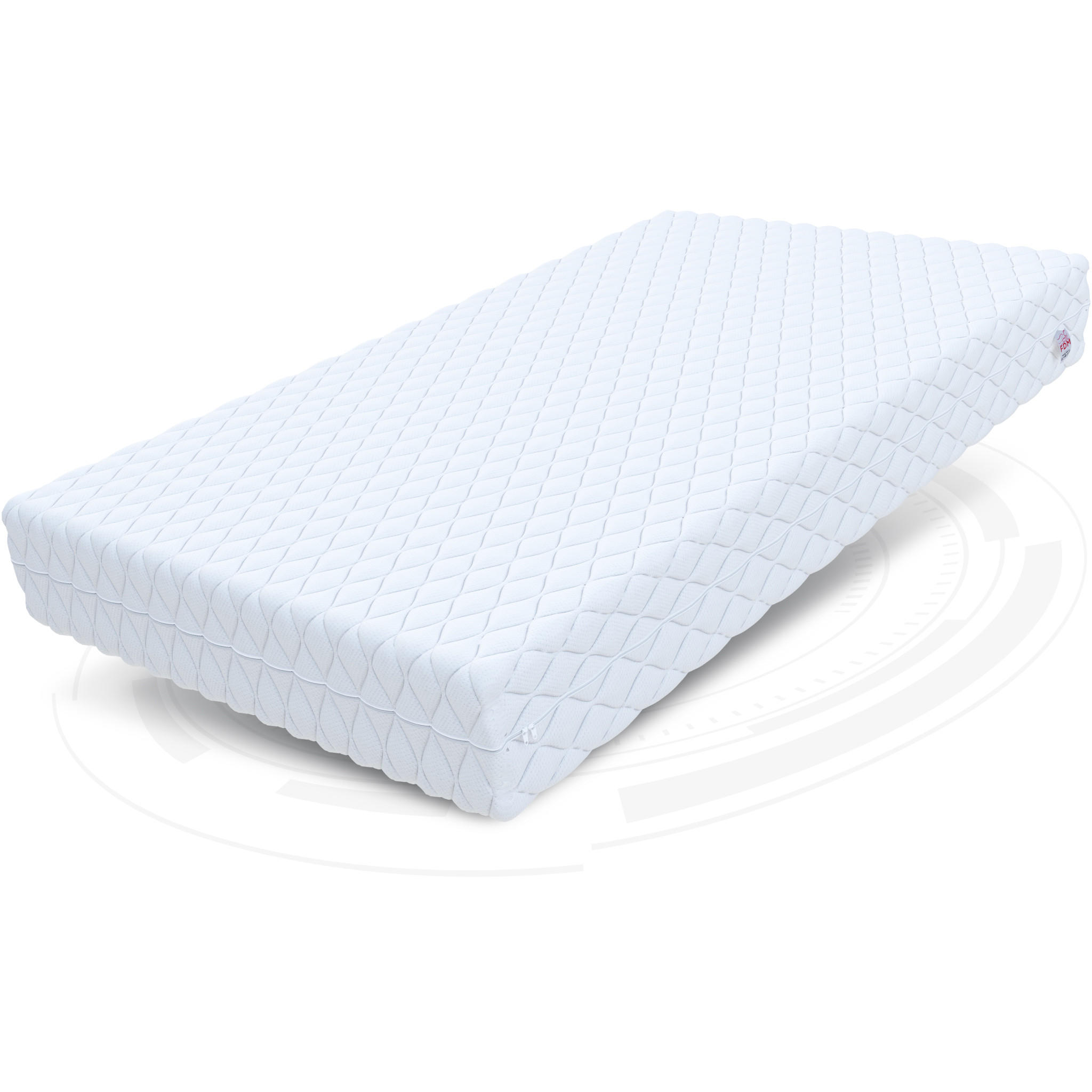 KALTSCHAUMMATRATZE Hybrid - Weiß, Textil (120/200cm) - FDM