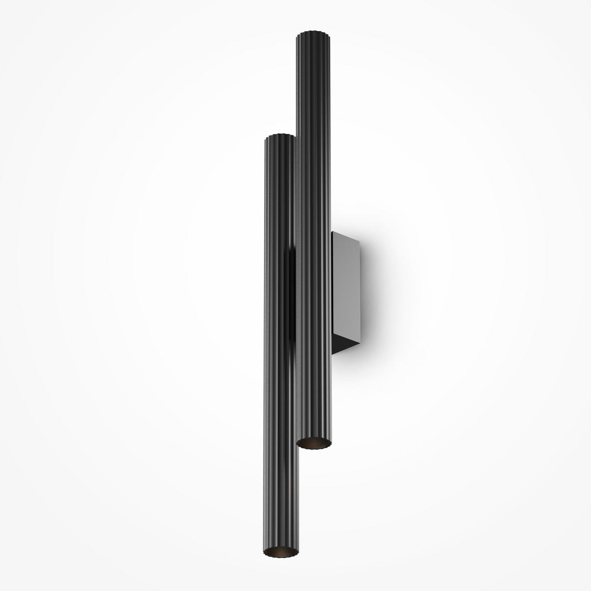 WANDLEUCHTE Calipso - Schwarz - 6.3/3.2/49 cm - Schwarz, Kunststoff (3.2/49/6.3cm) - Maytoni