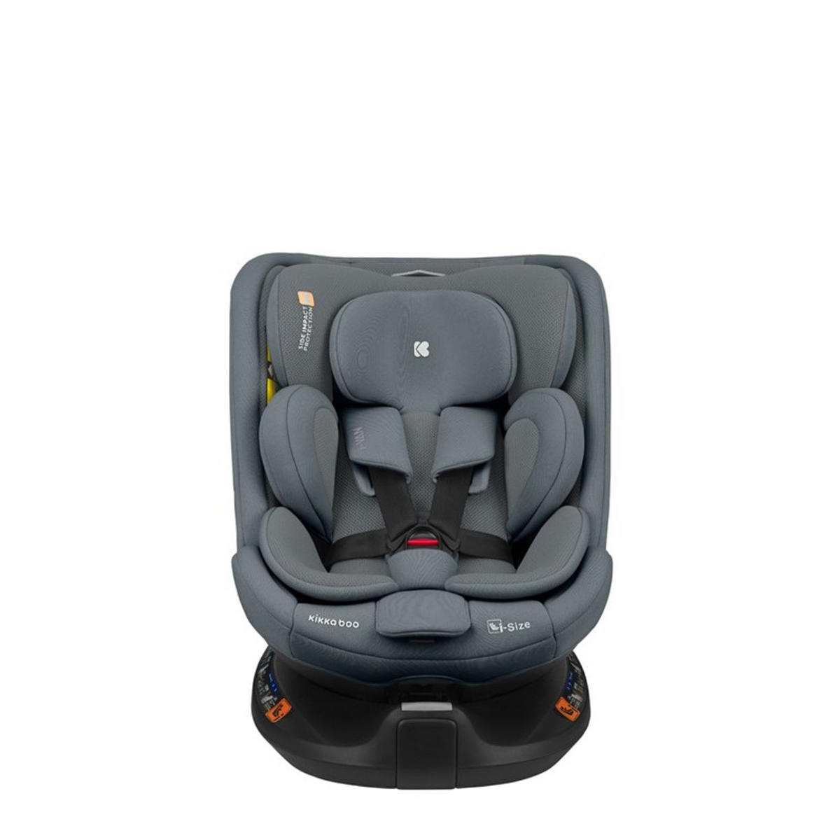 KINDERSITZ i-Van i-Size dunkelgrau (40-150cm) Isofix Gruppe 0+/1/2/3 Kopfstütze - Grau, Kunststoff (43/58cm) - Kikka boo