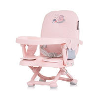 HOCHSTUHL Lollipop rosa Baby Sitzerhöhung Boostersitz Tisch abnehmbar klappbar - Rosa, Kunststoff (34/32/39cm) - Chipolino