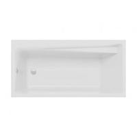 BADEWANNE Rechteck ELZA 170/75 mit Styro Ablauf Füße - Weiß, Kunststoff (75/56.5/170cm) - bad land