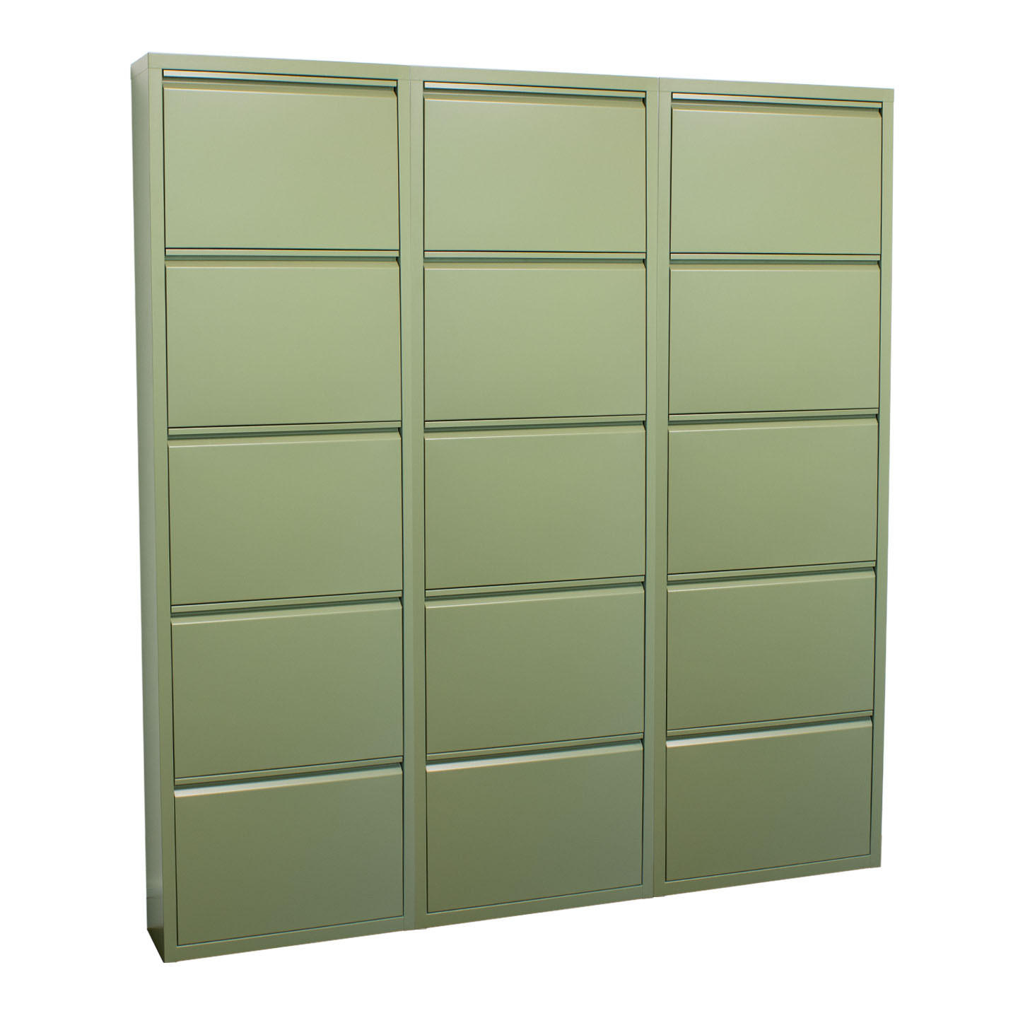 SKOSKÅP Pisa 150 x 16 x 173 cm – grön 173/150/16 cm