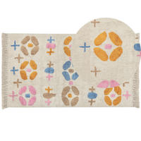 KURZFLOR-TEPPICH Daran 150/80 cm - Multicolor, Textil (80/150cm) - Beliani