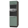BACKOFEN-HOCHSCHRANK Kvantum D14/RU/60/207 Mint Matt / Lava Matt 60 / 59 / 207cm - Dunkelgrau/Mintgrün, Holz/Holzwerkstoff (60/207/59cm) - Feldmann-Wohnen