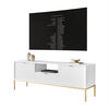 TV-ELEMENT CORTADO GOLD RTV154 WEISS - Weiß, Holzwerkstoff (154/56/39cm) - Lookway
