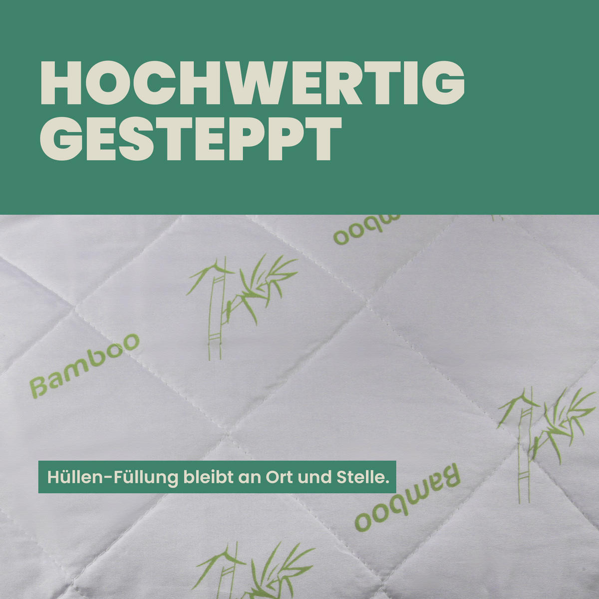 KOPFKISSEN Bamboo-Mesh 80 x 80 cm - Weiß, Textil (80/80cm) - Bestlivings