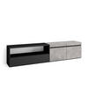 TV-SCHRANK zementgrau, 200/35/45cm - Hellgrau/Grau, Holzwerkstoff (200/45/35cm) - Skraut Home
