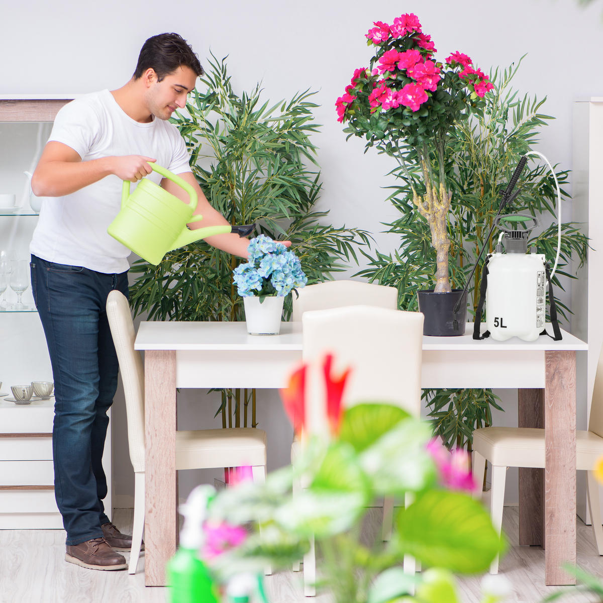 DRUCKSPRÜHER - Weiß, Kunststoff (28/58/18cm) - Relaxdays