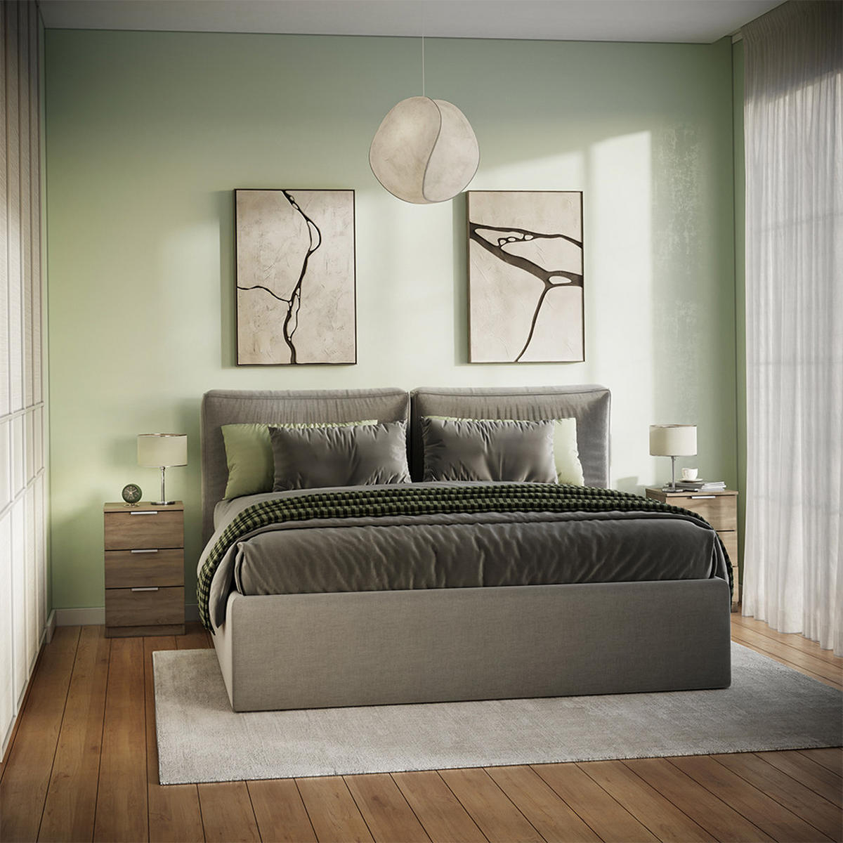 NACHTTISCH Fino Sonoma 37.6 x 61.8 cm mit 3 Schubladen - Sonoma Eiche, Holzwerkstoff (37.6/61.8/35cm) - Vicco