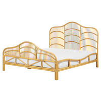 DOPPELBETT 160/200cm Heller Holzfarbton Domeyrot - Hellbraun, Naturmaterialien (160/200cm) - Beliani