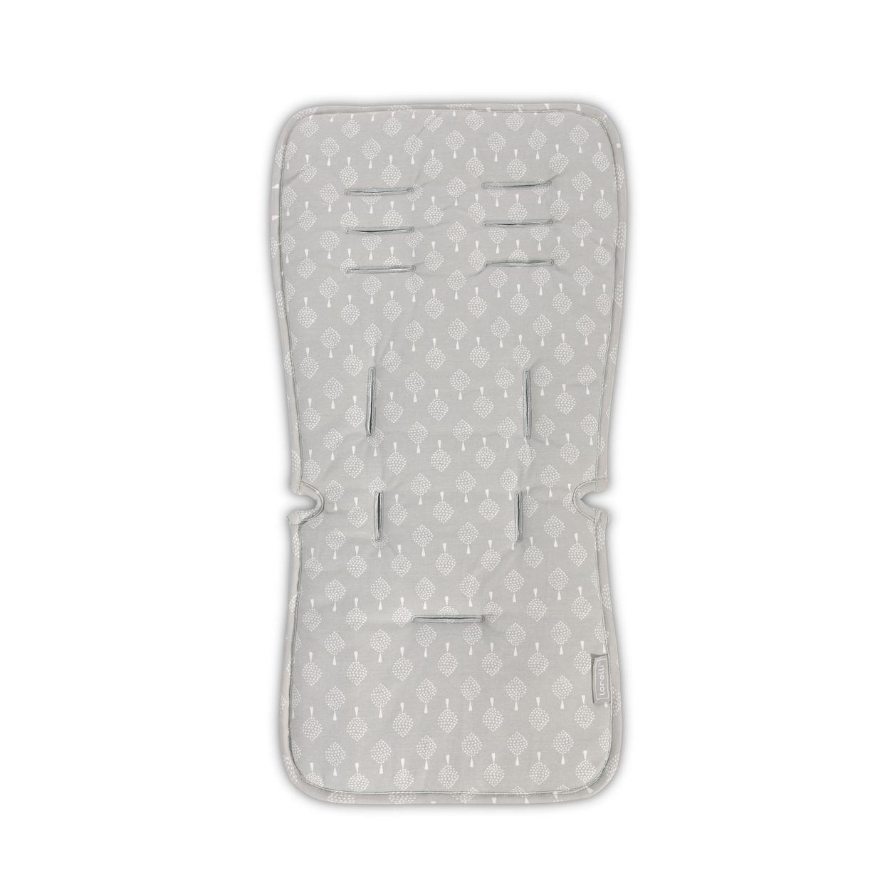 KINDERWAGEN Sitzauflage 1002028 grau Elastikband, Gurtöffnungen, universell passend, Kinderwagen, Baumwolle - Grau, Textil (39/2/71cm) - Lorelli