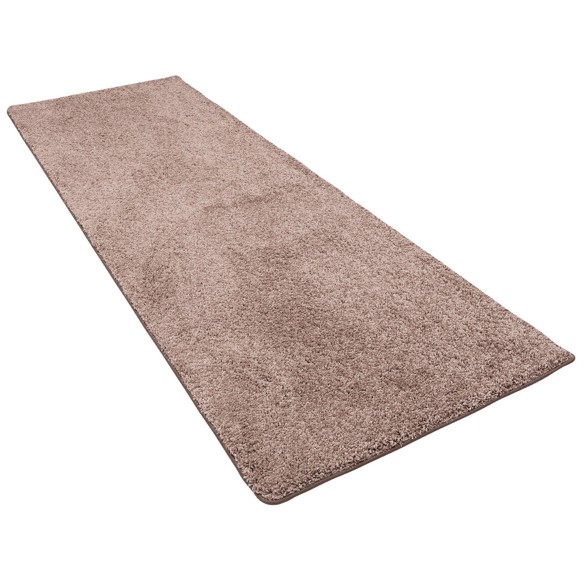 LUXUS HOCHFLOR LANGFLOR LÄUFER TEPPICH MILANO - Mauve, Textil (80/200cm) - Snapstyle