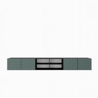 LOWBOARD ROVA 300/41/40 cm, Hängender TV-Schrank Schwarz / Grün - Schwarz/Grün, Holzwerkstoff (300/41/40cm) - MASSENO