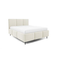 POLSTERBETT Miami Komplettset - Creme, Holzwerkstoff/Textil (160/200cm) - Fun Möbel