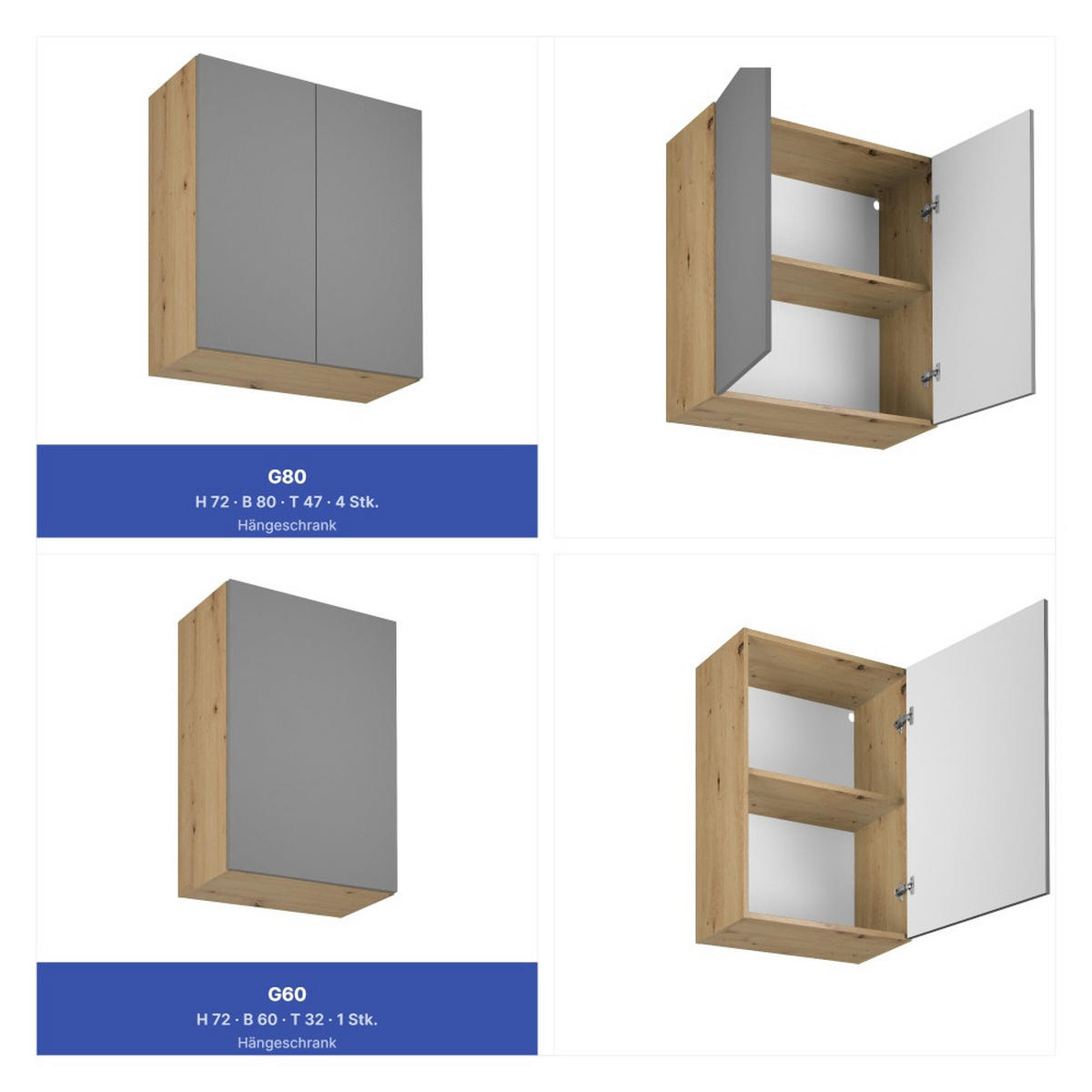 WINKELKÜCHE 300cm x 200cm- Langen KL24-M300 - in Beige/Matt - Beige, Holz (500/212/52cm)