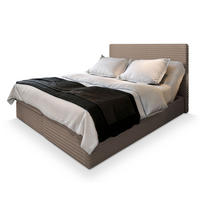 POSTEL BOXSPRING MILARA 160x200 cm, s matrací a úložným prostorem, béžová - béžová, kompozitní dřevo/textil (160/200cm) - MASSENO